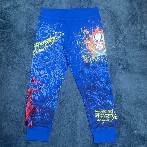 Ed Hardy Vintage Sweatpants Jogger Rare Vintage NWT Medium - Picture 4 of 9